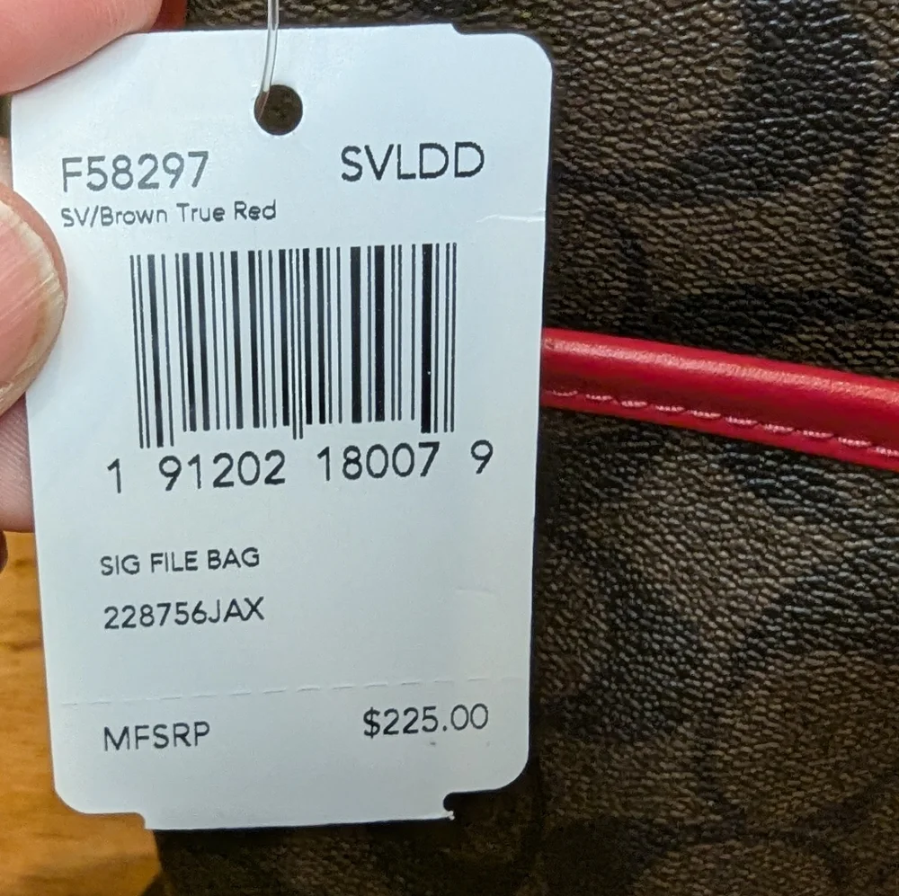 Coach File Crossbody in Signature Canvas NWT